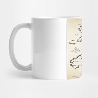 Medieval Map Of Wales (Welsh) Mug